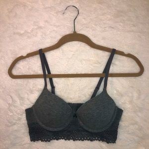 Comfy+Sexy Gray Push-Up Bra (Victoria’s Secret)